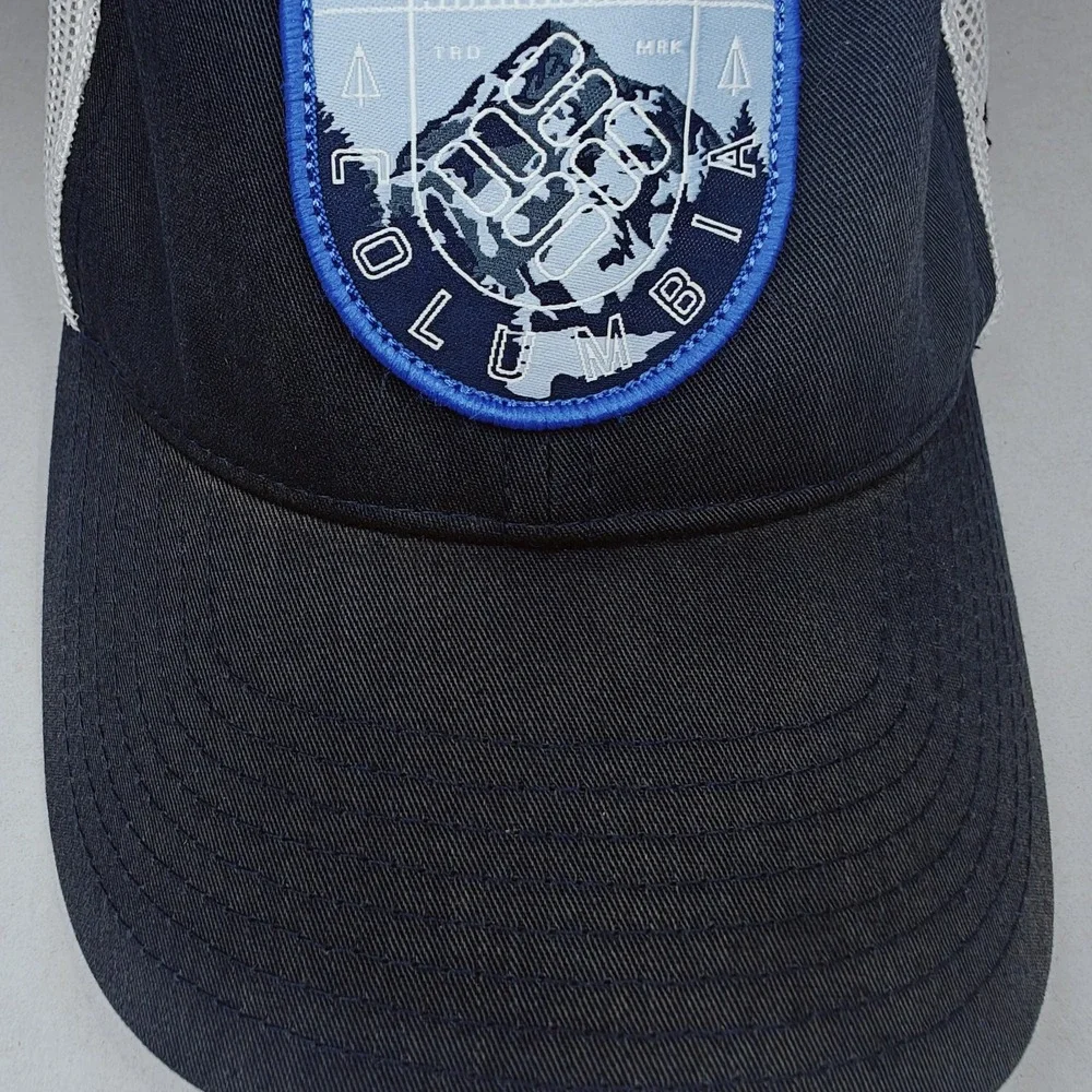 Columbia Men's Mesh Snapback‎ Cap One Size Trucker Blue And White XU0176-1929581
